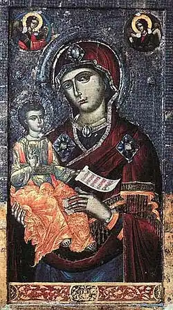 Mary and Child. Icon by Onufri, 16th century.