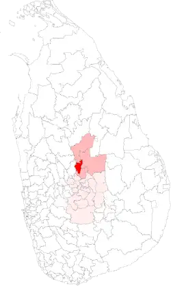 Location of Matale