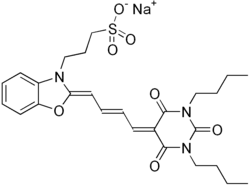 Skeletal formula of merocyanine I