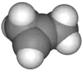 van der Waals model of cyclopropene
