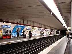 Line 9 platforms at Miromesnil