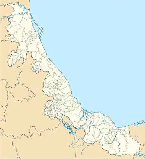 Tepetlán is located in Veracruz