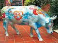 Vaca Fileteada for the Cow Parade, by Jorge Muscia (2006)