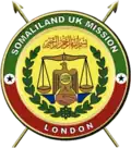 Seal of the Somaliland diplomatic mission in London, United Kingdom