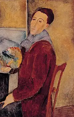 Self-portrait, 1919, oil on canvas, Museum of Contemporary Art, São Paulo