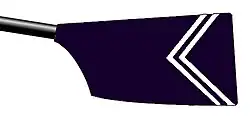 Image showing the rowing club's blade colours