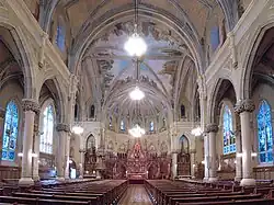 Guido Nincheri's interior decoration of Église Saint-Viateur d'Outremont in Montreal, Quebec