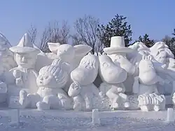 Moomins in Harbin International Ice and Snow Sculpture Festival 2009