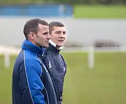 Young management duo Bernard Morley (left) and Anthony Johnson.