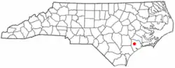 Location of Half Moon, North Carolina