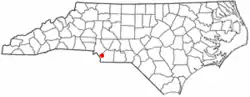 Location of Weddington, North Carolina