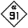 North Carolina Highway 91 marker