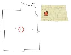 Location of Dunn Center, North Dakota