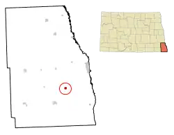 Location of Great Bend, North Dakota