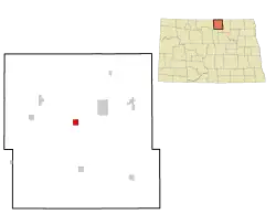 Location of Shell Valley, North Dakota