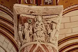 Romanesque capital from Saint-Pierre, Chauvigny, 12th century