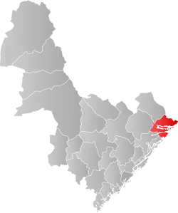 Søndeled within Aust-Agder