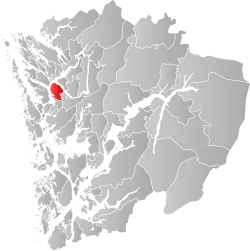 Åsane within Hordaland