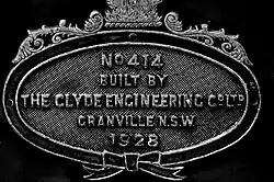 Builder's plate