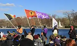 Brother of Leonard Peltier speaking at Standing Rock and Beyond NoDAPL March on Washington, DC.