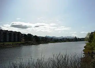 Flowing through the town of Seaside