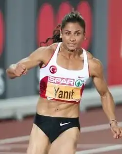 Nevin Yanıt, 2012, Turkish sprinter, winner of 2010 European Athletics Championships in 100 m.hurdles