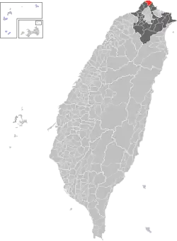Location of Shimen in New Taipei City