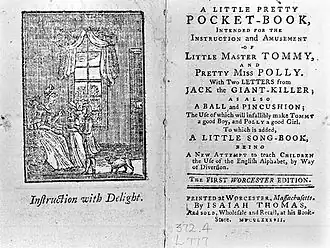 Image 19John Newbery's A Little Pretty Pocket-Book, originally published in 1744 (from Children's literature)