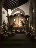 The Lady Chapel set up for Christmas