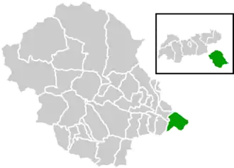 Location within Lienz district