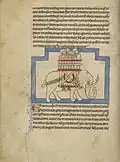 Elephant carrying soldiers f.17v