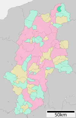 Location of Nozawaonsen in Nagano Prefecture