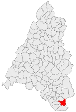 Location within Bihor County