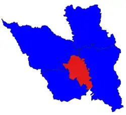 Location in Bago district