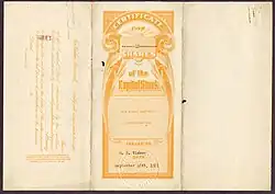 O. K. Giant Battery Corporation certificate