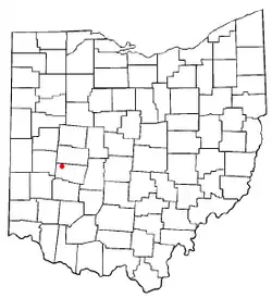 Location of North Hampton, Ohio