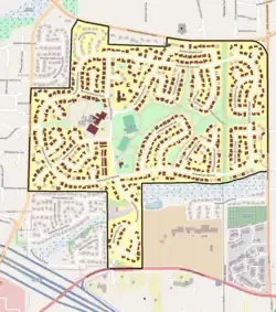 Map of district boundaries and contributing resources.