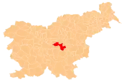 Location of the Municipality of Litija in Slovenia
