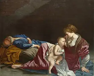 Orazio Gentileschi's Rest on the Flight into Egypt, now in the J. Paul Getty Museum