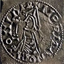 Silver coin of King Olav II (ca. 1023–28)