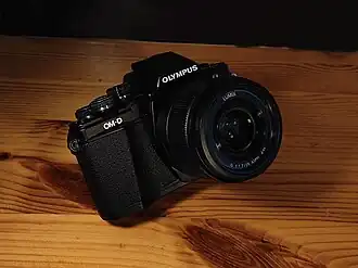 The Panasonic Lumix G 25mm F1.7 ASPH mounted on an Olympus OM-D E-M10 Mark II camera body