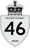 King's Highway 46 marker