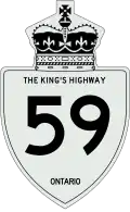 King's Highway 59 marker