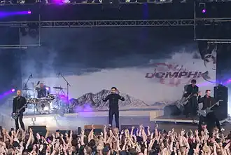 Oomph! performing in 2010 at Blackfield Festival