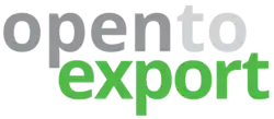 open to export logo