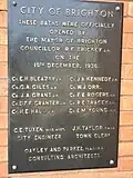 1936 Opening plaque