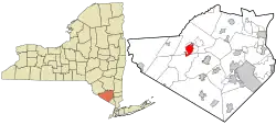 Location of Middletown, New York
