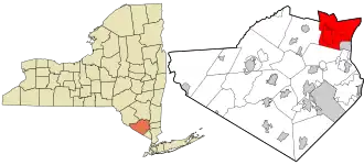 Location in Orange County and New York.