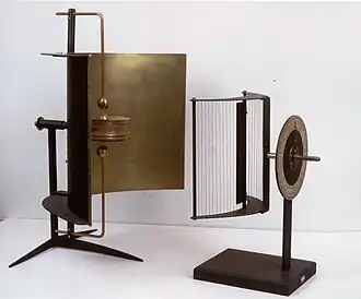 Augusto Righi's experimental 12 GHz microwave spark transmitter and receiver 1894
