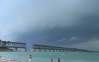 View of the Bahia Honda Rail Bridge from Bahia Honda State Park